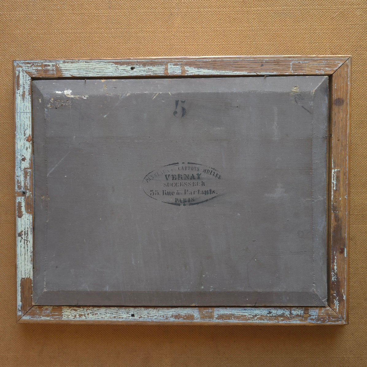 Côte normande La pêche aux canards 1872 tableau école française XIXe monogramme L.D.-photo-4