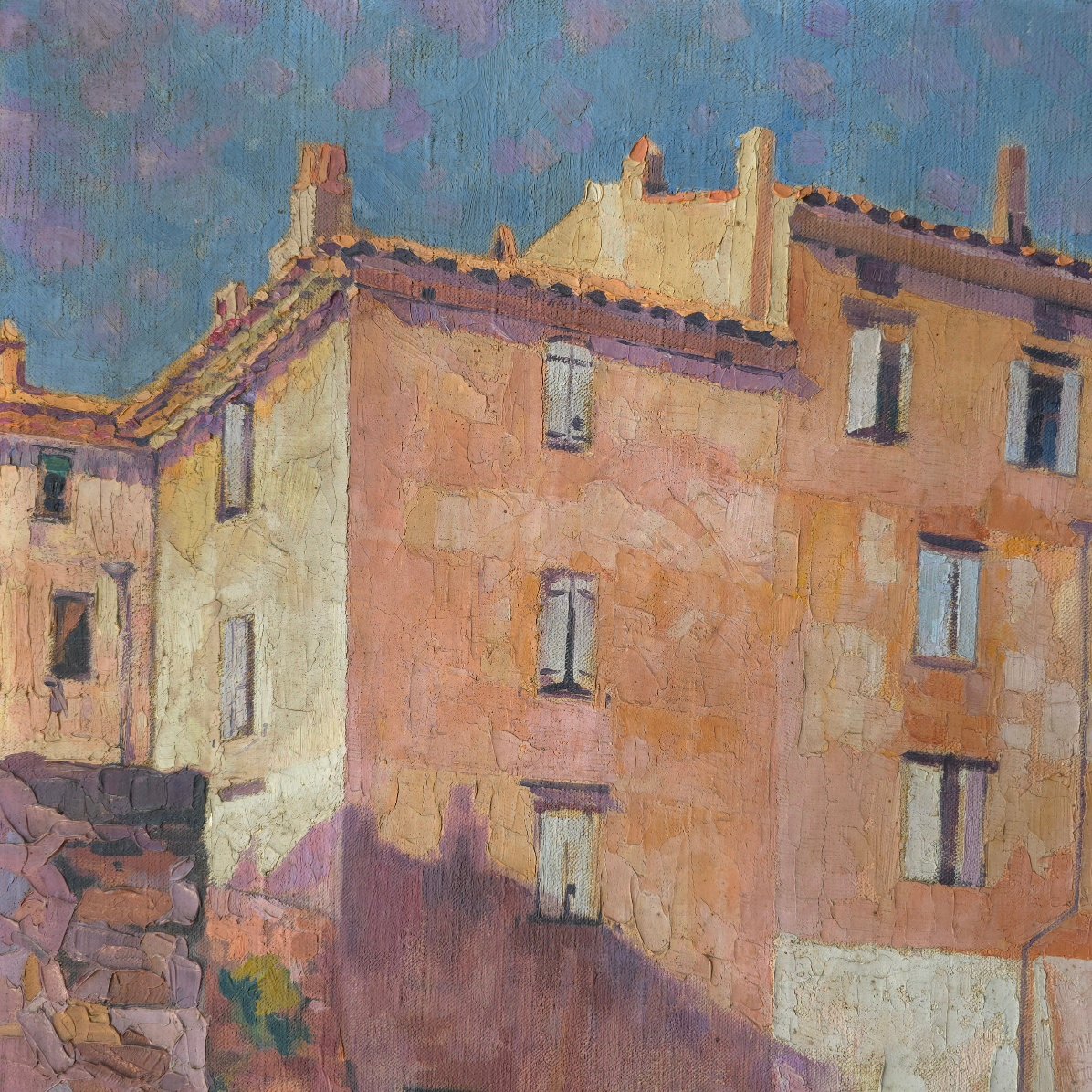Louis-Eugène Glasser ( 1897- 1986) Saint Tropez La Ponche Côte d'Azur-photo-2