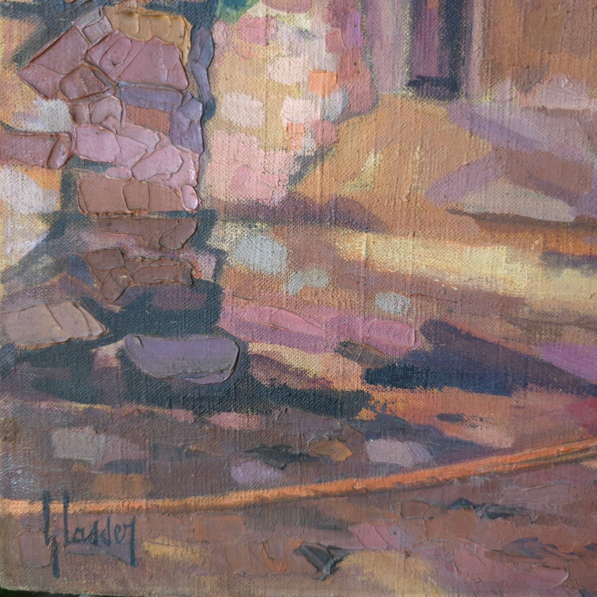 Louis-Eugène Glasser ( 1897- 1986) Saint Tropez La Ponche Côte d'Azur-photo-3
