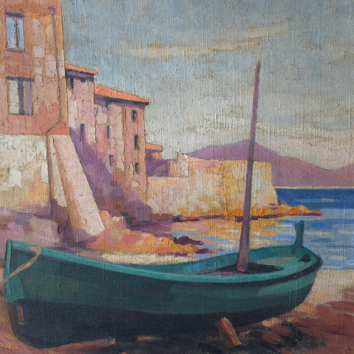 Louis-Eugène Glasser ( 1897- 1986) Saint Tropez La Ponche Côte d'Azur-photo-4