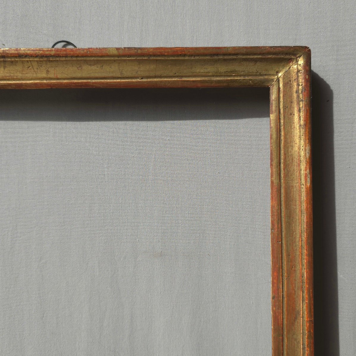 Early 19th-century Gilded Wood Frame With A Rebate: 33 X 25.5 Cm-photo-3
