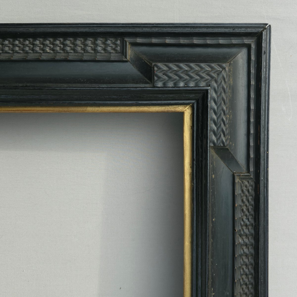 Holland Frame, First Half Of The 20th Century, Ebonized Wood. Rebate: 25 X 20 Cm. Sight Siz-photo-3