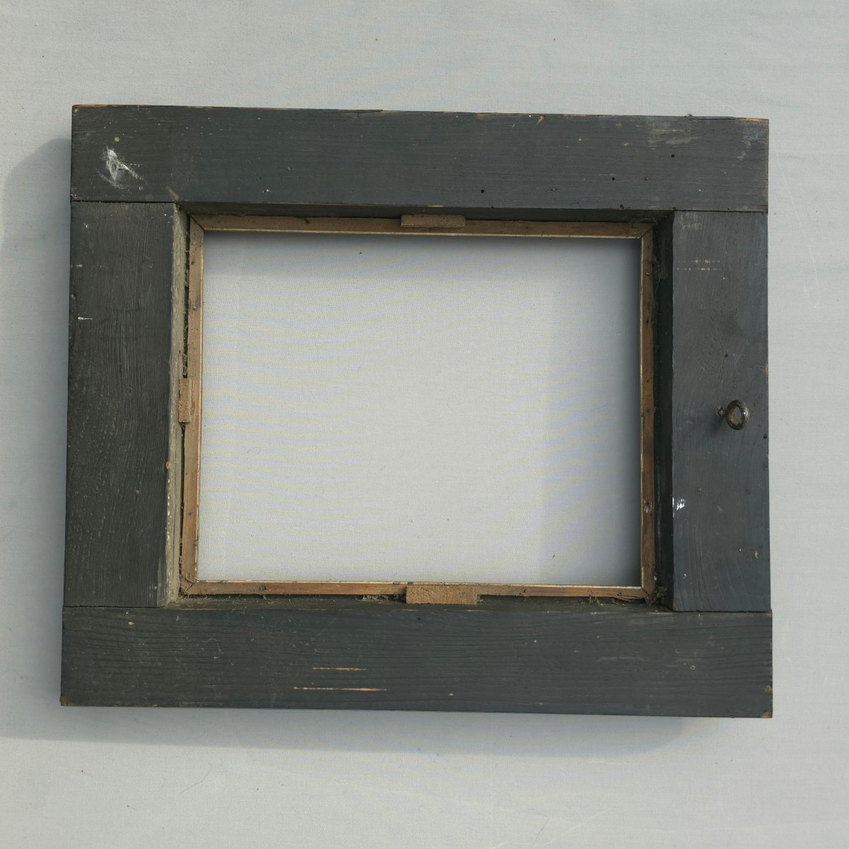 Holland Frame, First Half Of The 20th Century, Ebonized Wood. Rebate: 25 X 20 Cm. Sight Siz-photo-4