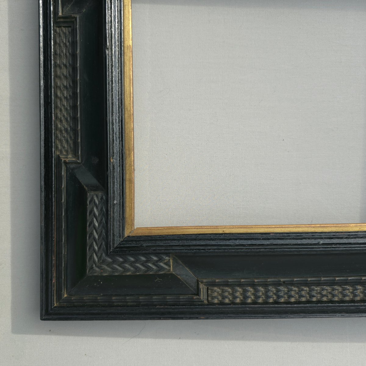 Holland Frame, First Half Of The 20th Century, Ebonized Wood. Rebate: 25 X 20 Cm. Sight Siz-photo-2
