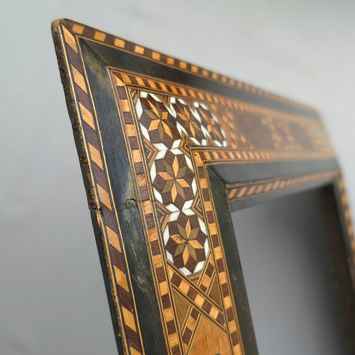 Orientalist-style Frame From The First Half Of The 20th Century; Frame Dimensions: 23 X 15.5 Cm-photo-4