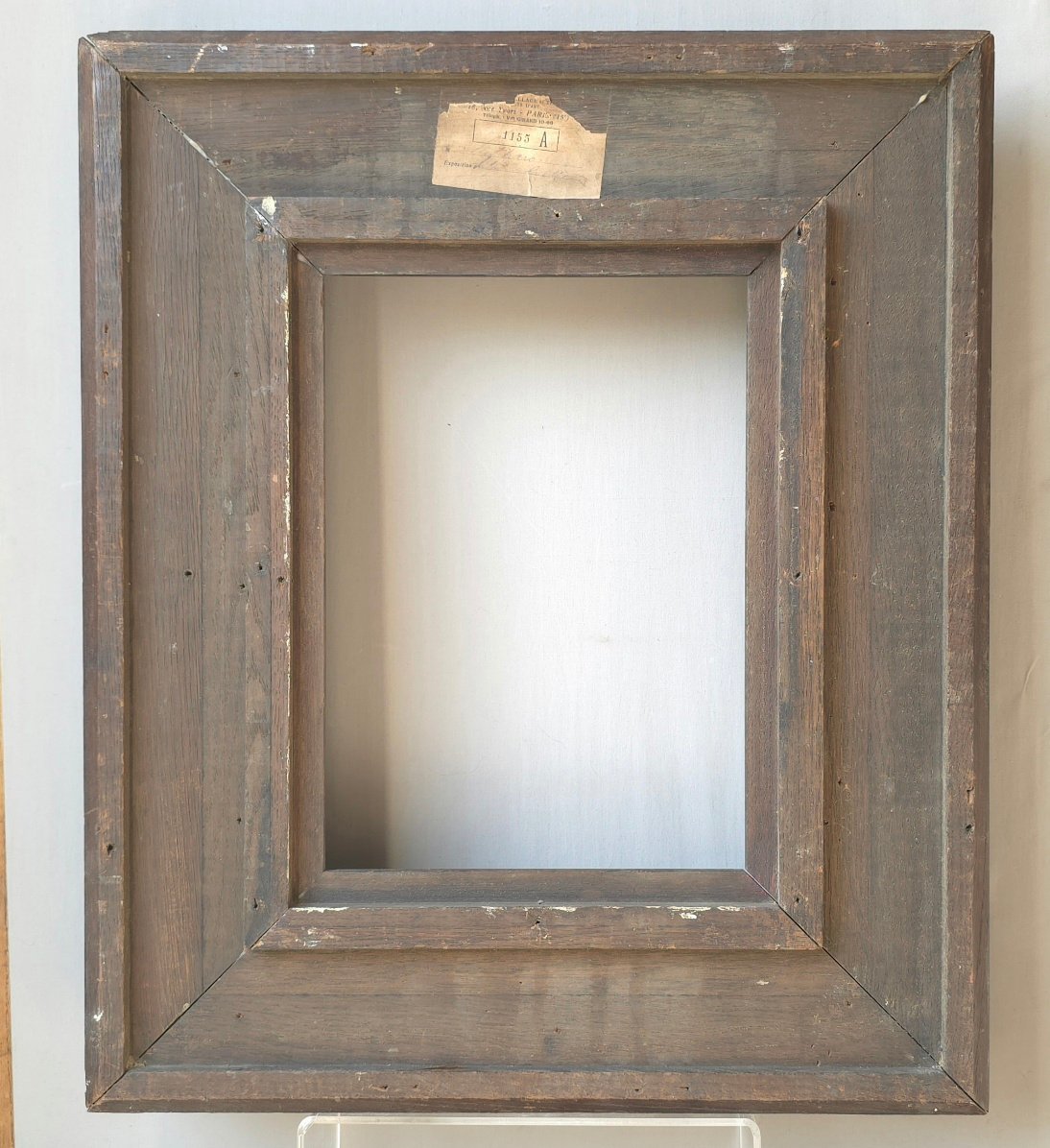 Cadre chêne début Xxe feuillure : 34,5 x 25,3 cm-photo-2