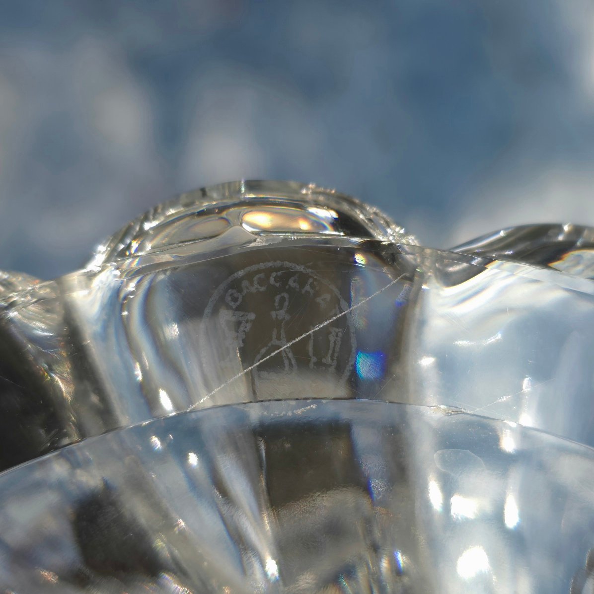 Photophore cristal Baccarat hauteur : 41 cm-photo-4