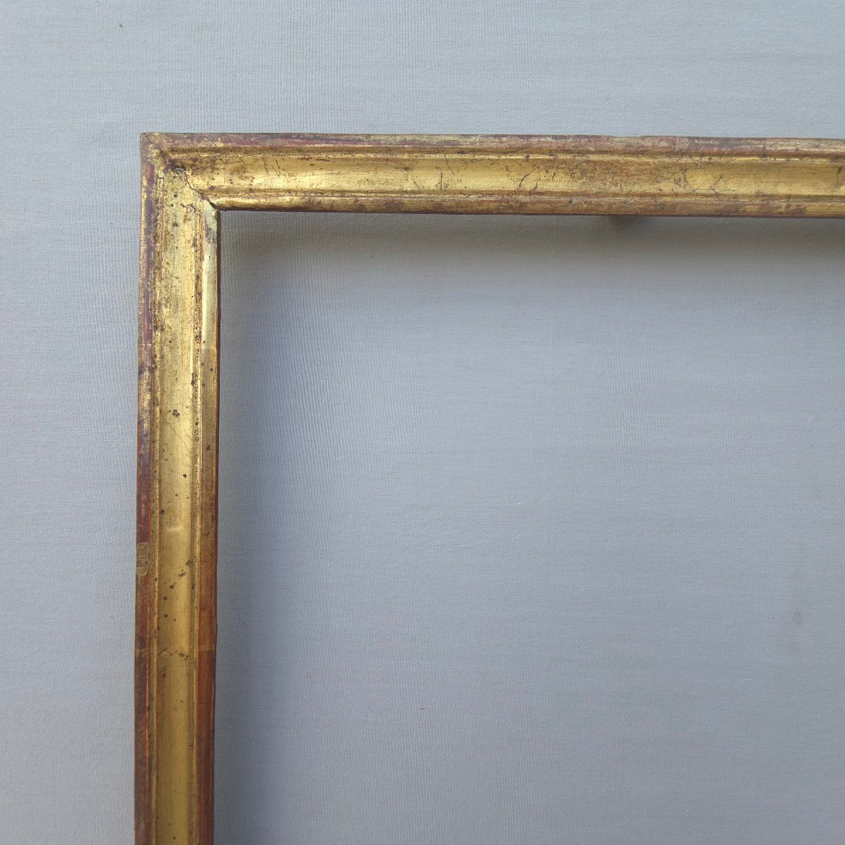 Early 19th-century Gilded Wood Frame With A Rebate: 26 X 33 Cm-photo-2