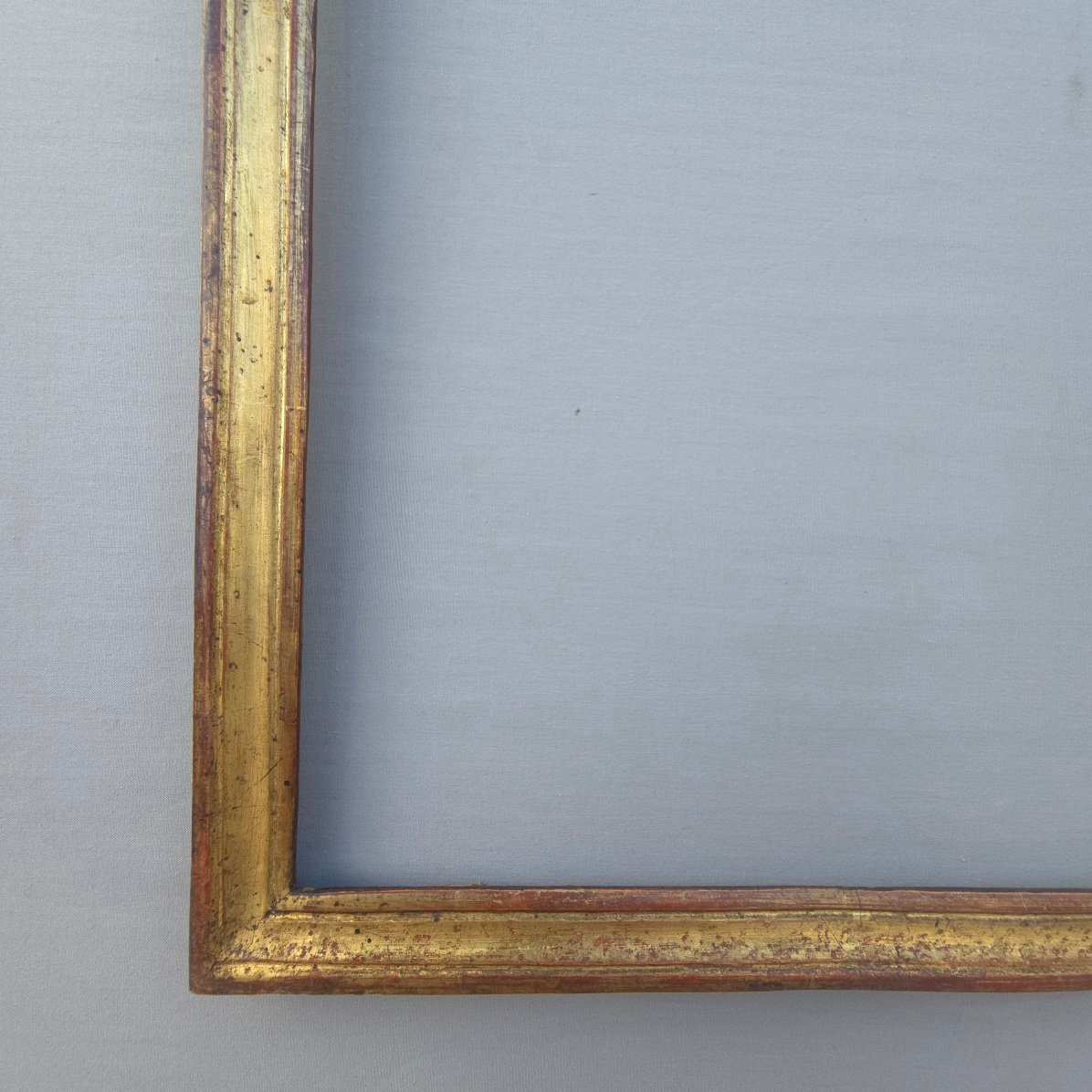 Early 19th-century Gilded Wood Frame With A Rebate: 26 X 33 Cm-photo-1