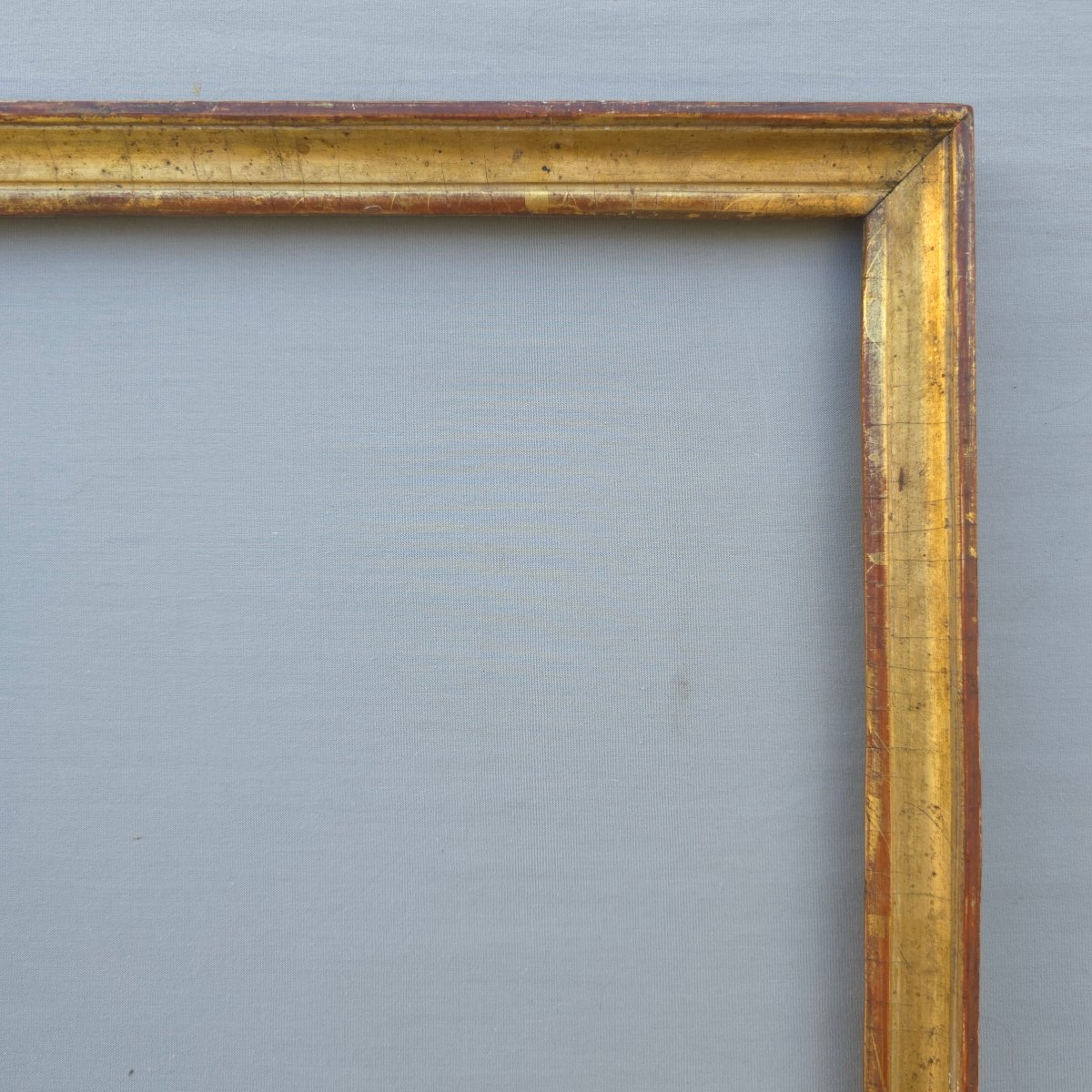 Cadre baguette bois doré milieu XIXe feuillure : 30,5 x 25 cm-photo-3