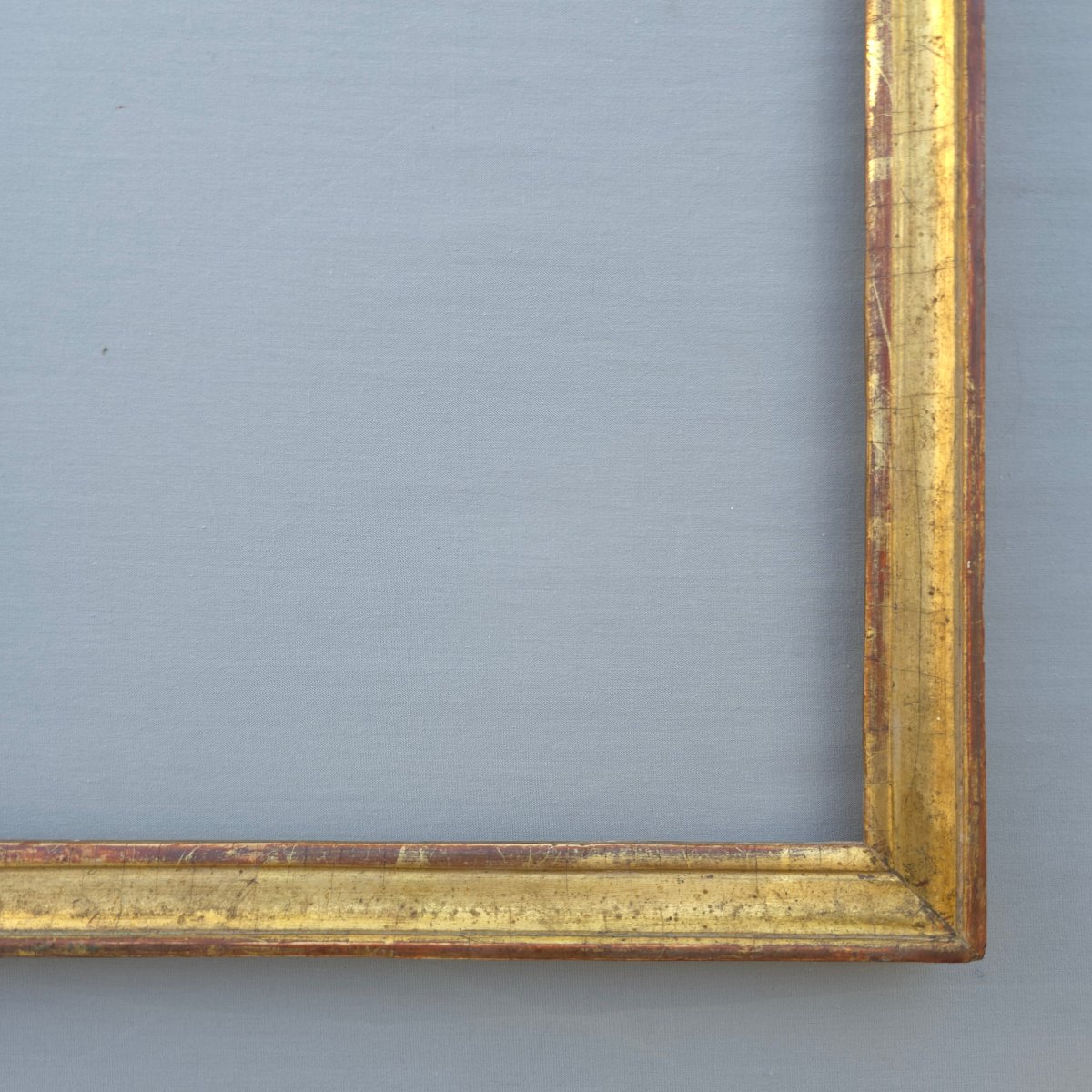 Cadre baguette bois doré milieu XIXe feuillure : 30,5 x 25 cm-photo-2