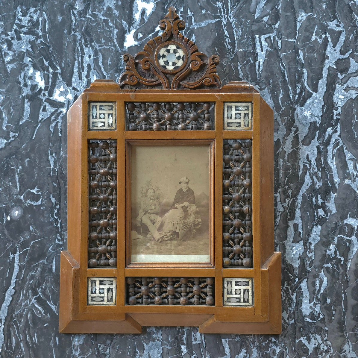 Early 20th-century Orientalist-style Mashrabiya Frame