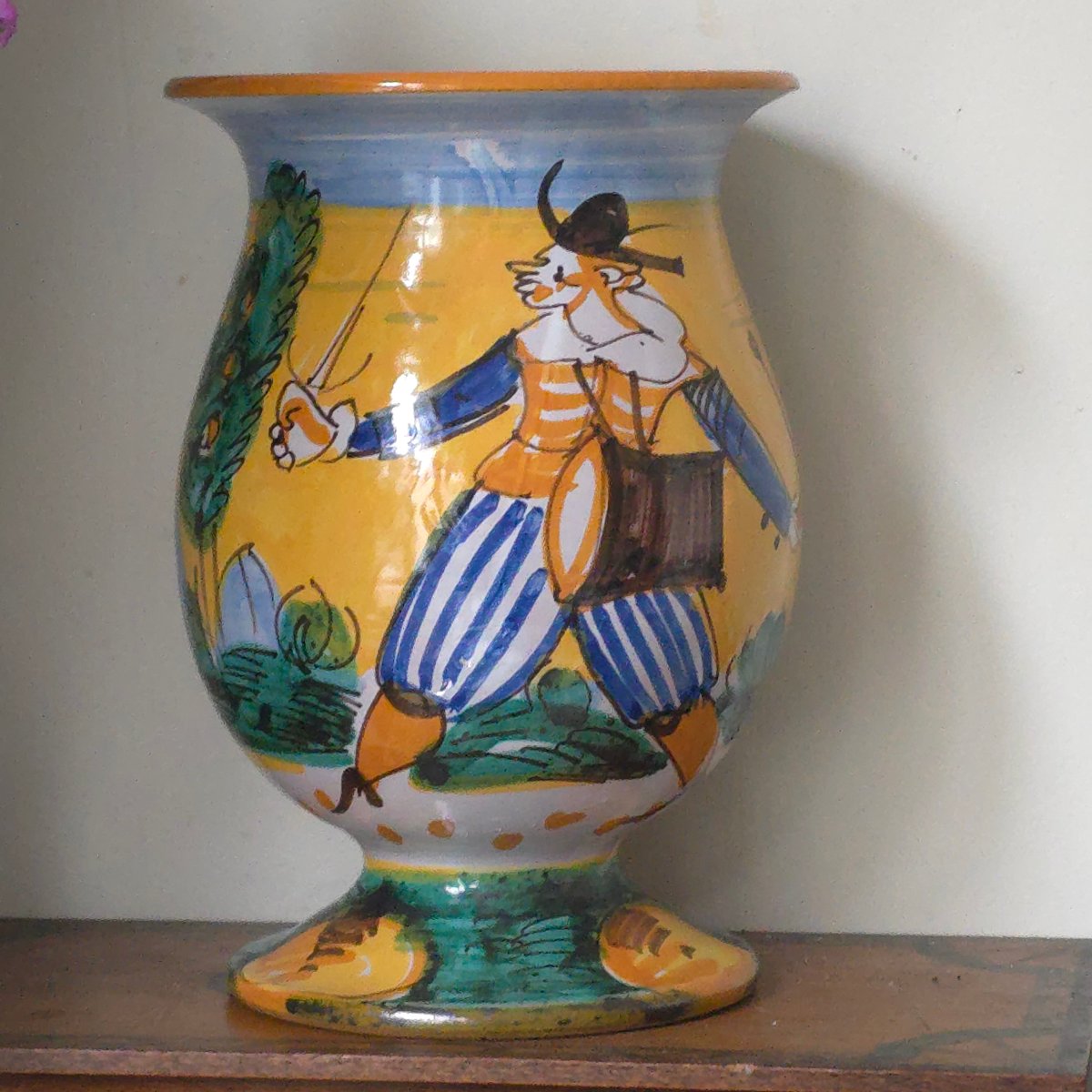 Poterie 1960/70 Eugénio Taccini pour Christian Dior style Majolique
