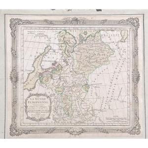 La Russie Européenne  Brion De La Tour 1766 Carte Géographie