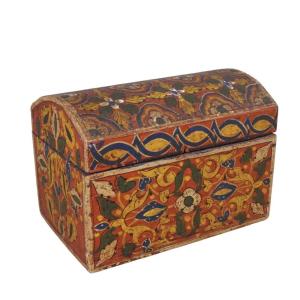 19th Century Berber Box Painted Wood