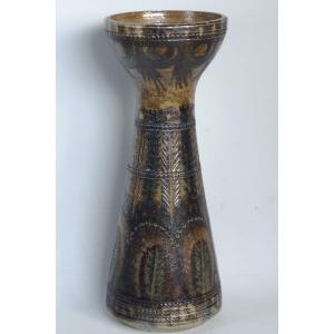 Jean-claude Courjault 20th Vintage Keraluc Vase 