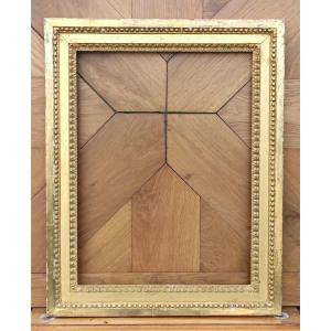 20th Century Gilt Carved Wood Frame Louis XVI Style