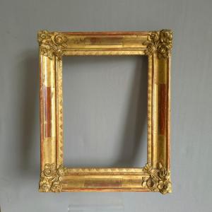 Small Gilt Napoleon III Frame, Rabbeted: 24 X 18.5 Cm