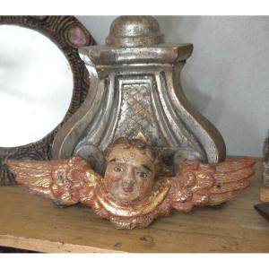 Angelot bois doré XVIIIe 