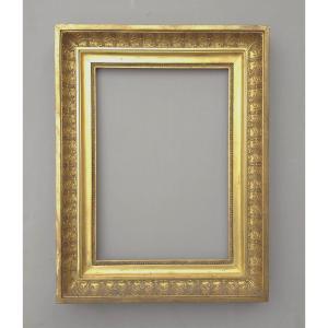 Cadre Empire palmettes feuillure : 28 x 40 cm
