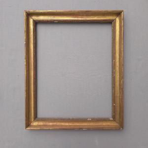 Cadre XIXe Empire bois doré feuillure : 26,5 x 33 cm