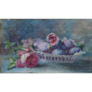 Louise Stella-Samson, (1880 1974) élève de Madeleine Lemaire figues : le printemps
