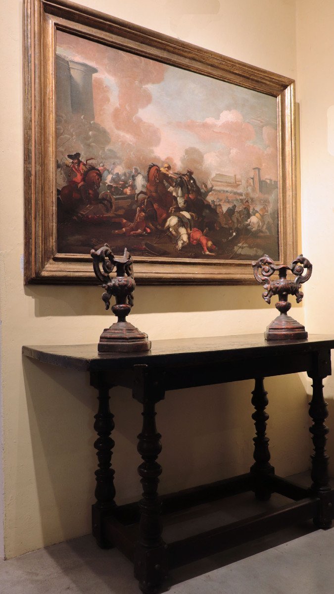 Marzio Masturzo (rome 17th Century) - Battle-photo-3