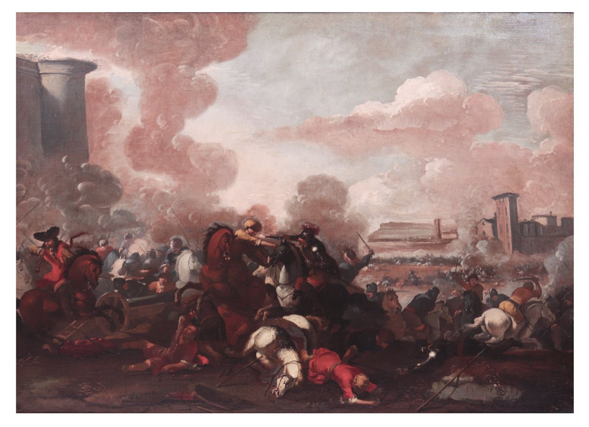 Marzio Masturzo (rome 17th Century) - Battle-photo-4