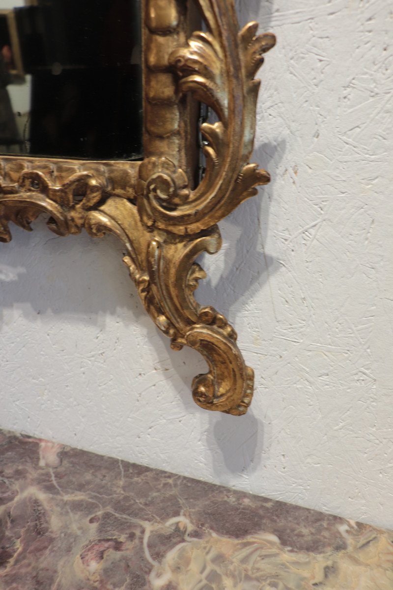Golden Mirror, Central Italy, 18th Century-photo-4