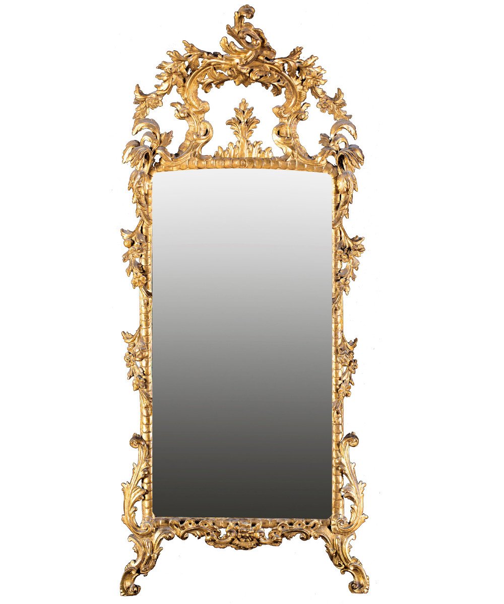 Golden Mirror, Central Italy, 18th Century-photo-1