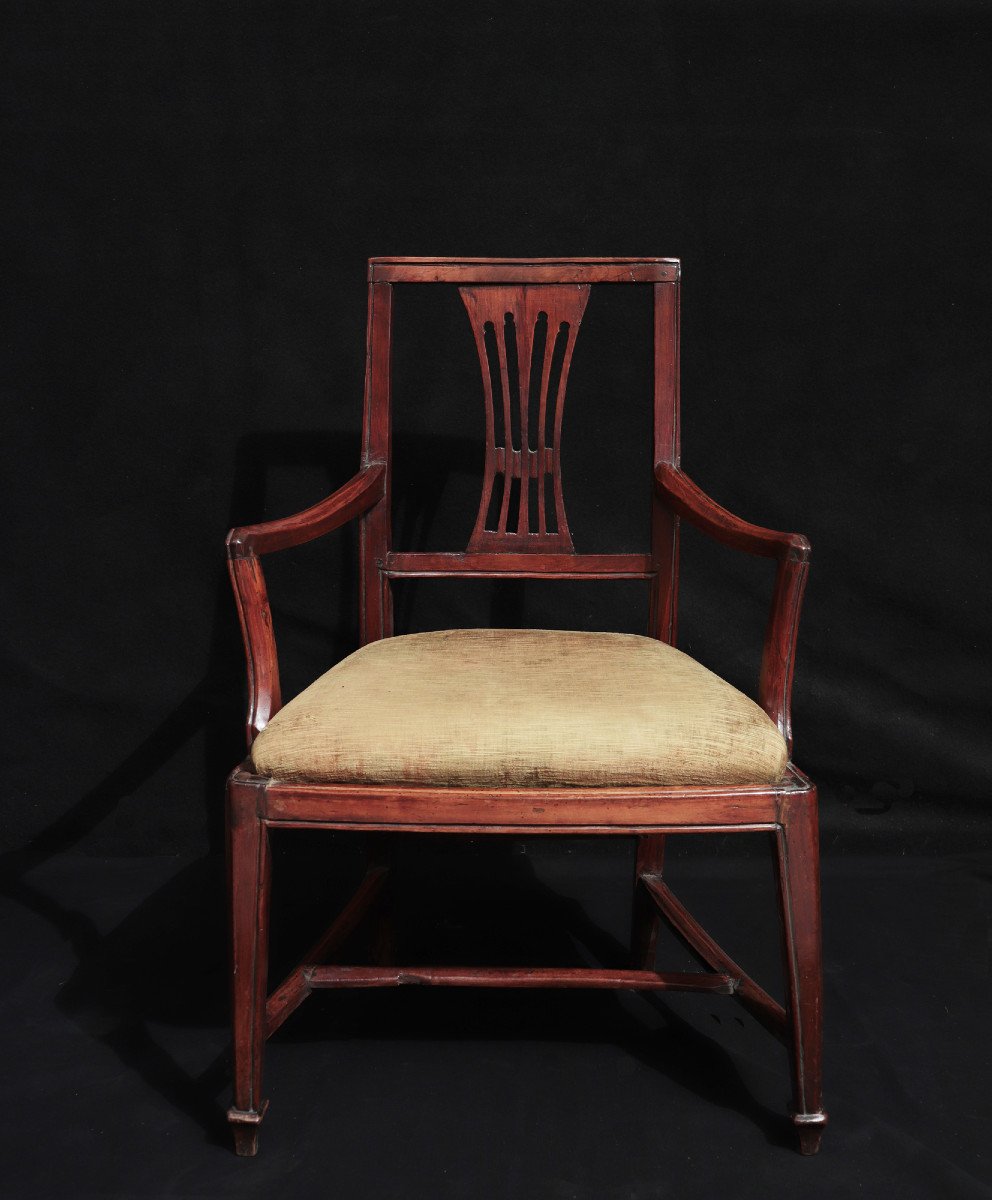 2 Armchairs, Veneto 18th Century-photo-3