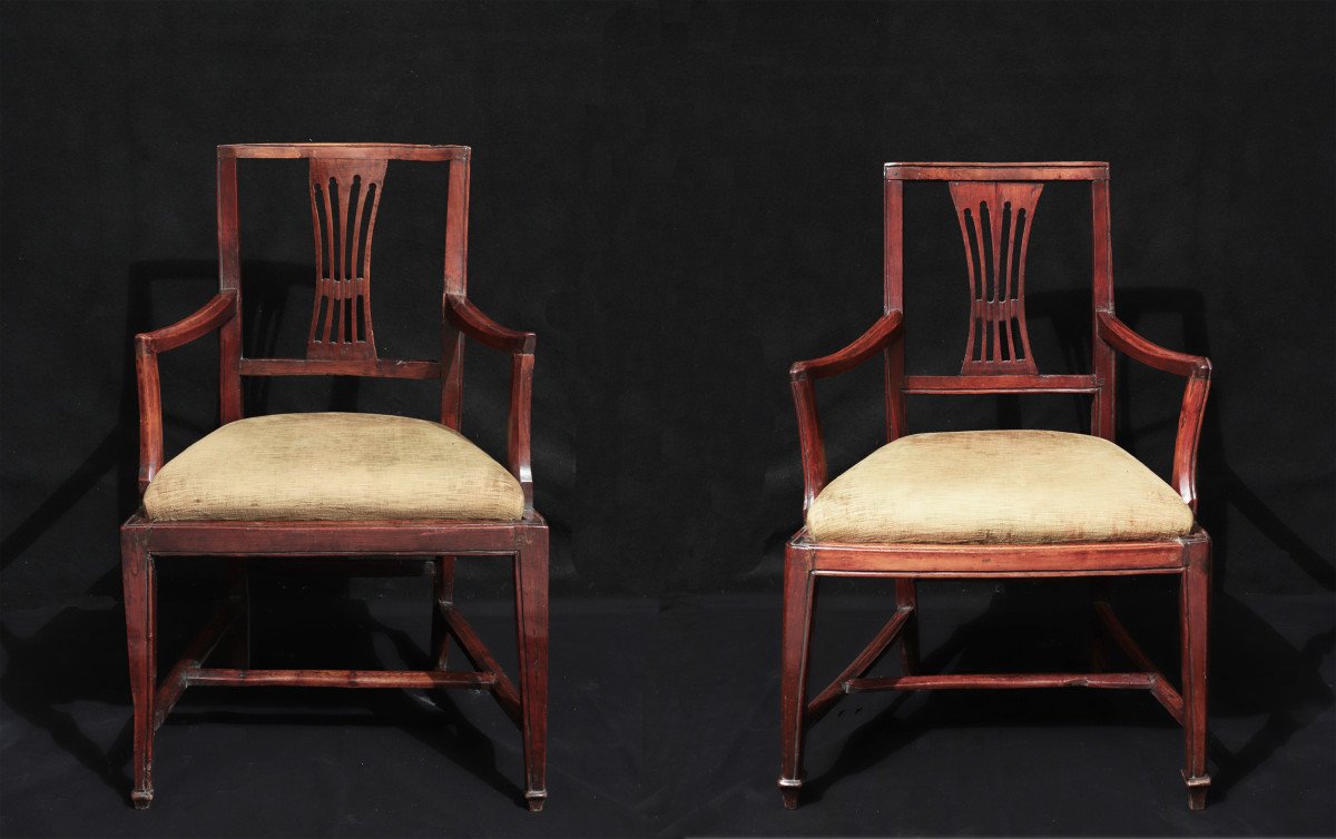 2 Armchairs, Veneto 18th Century