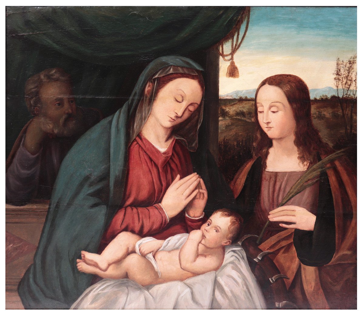 Francesco Rizzo Da Santacroce (1485-1545) - Holy Family-photo-2