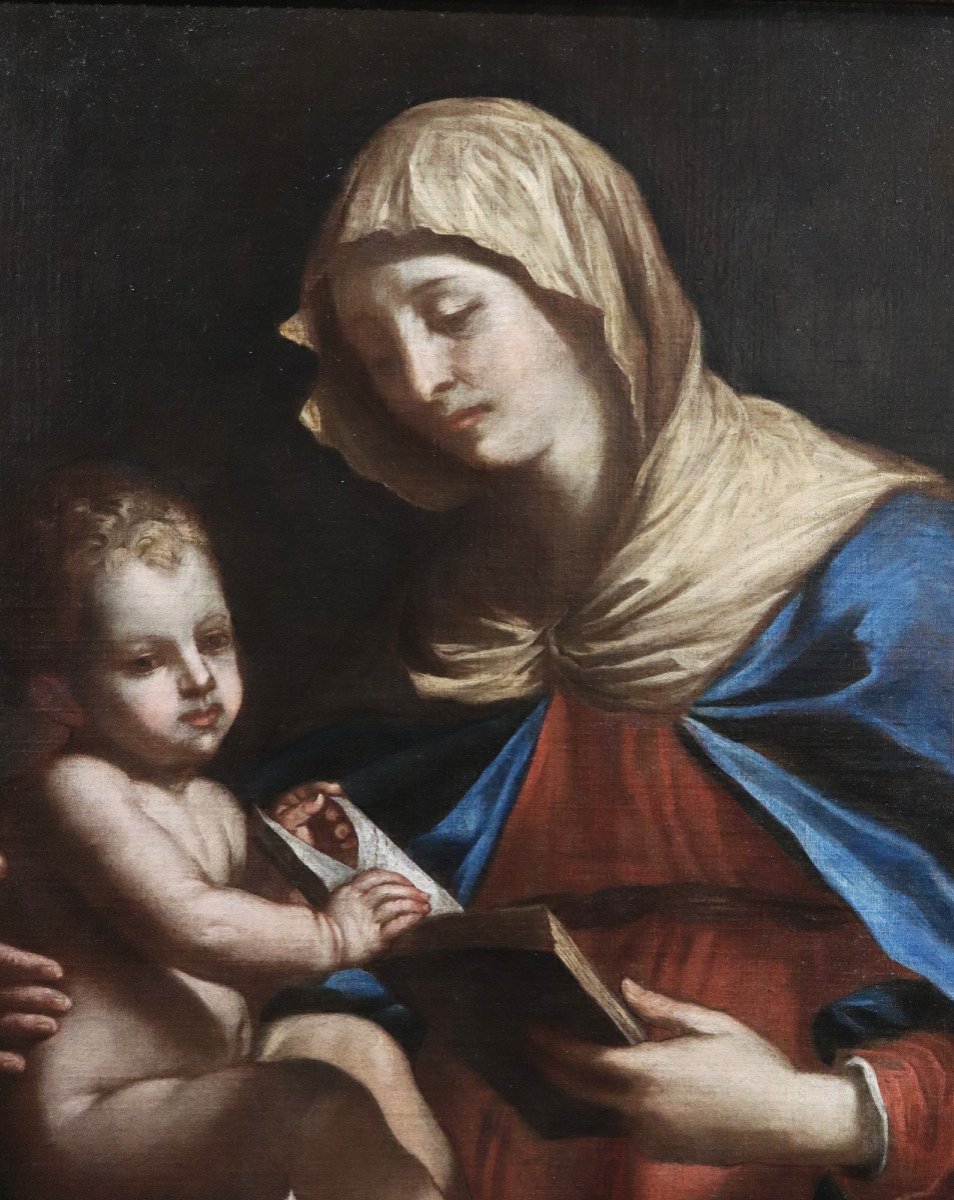 Bartolomeo Gennari (bologna 1594-1661) - Madonna And Child -photo-3