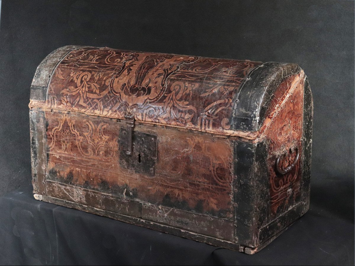 Leather Chest, Central Italy, 17th Century