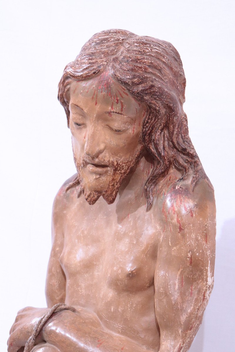 Sculpture: "ecce Homo", Florence , Fin Du 16e Siècle-photo-3