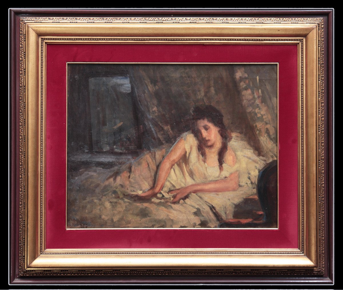 Michele Gordigiani (florence 1835-1909) - Portrait-photo-2