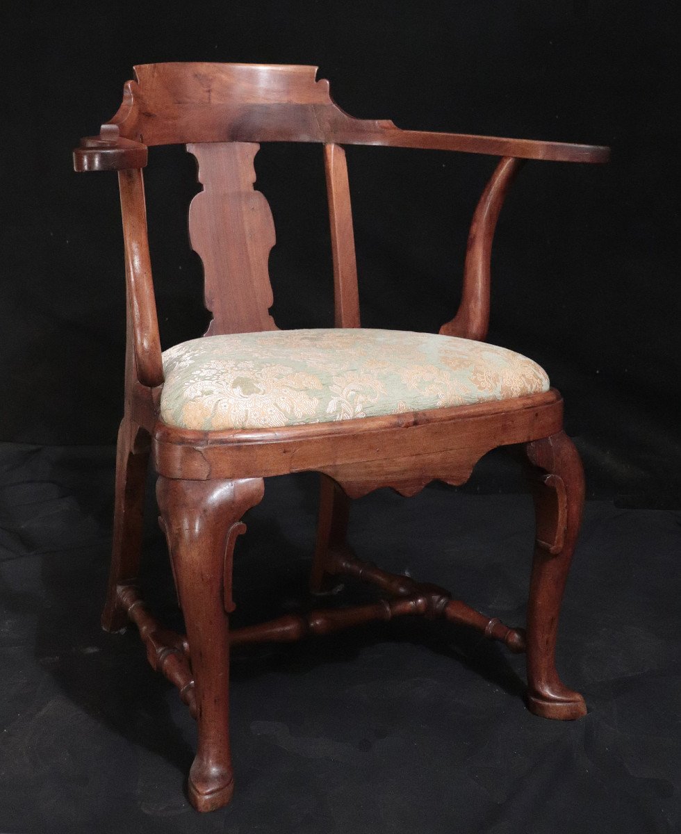 Fauteuil En Noyer, Toscane, 18e Siècle
