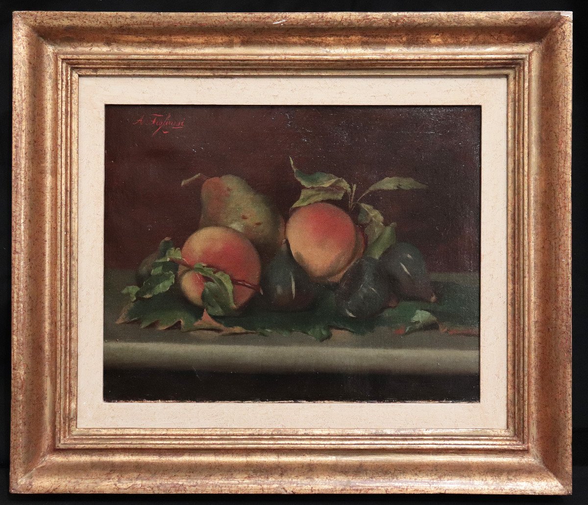 Angelo Figlinesi (florence Late 19th - Early 20th Century) - Pair Of Still Lifes-photo-4