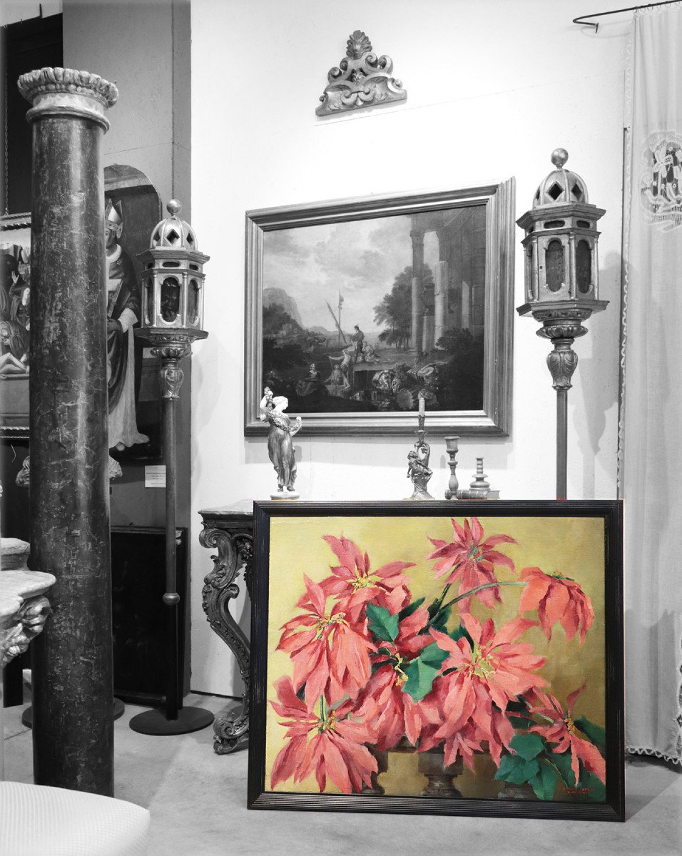  Amelia Almagià Ambron  (rome1877-1960) - Fleurs