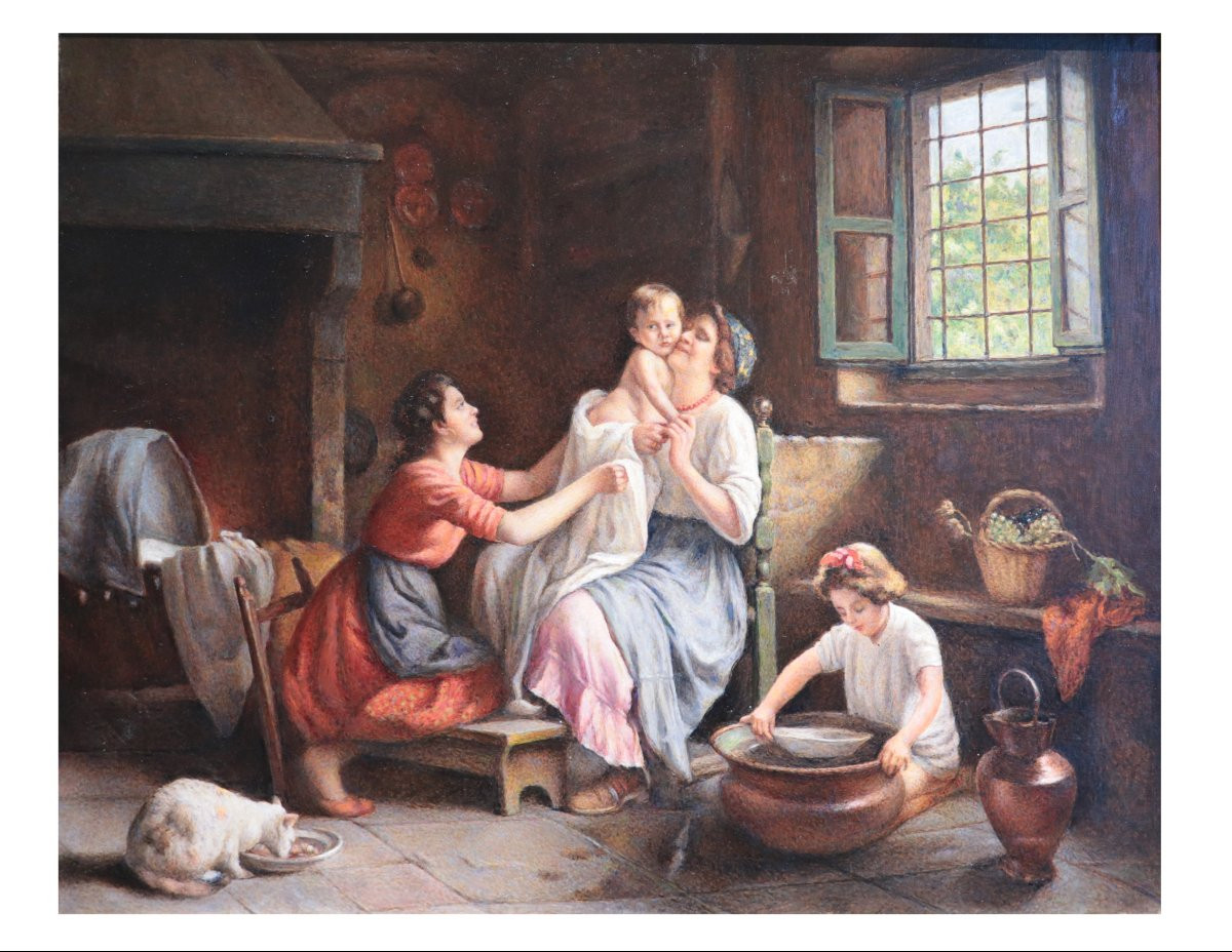 Tuscan Painter: Interior With 20th Century Characters-photo-3