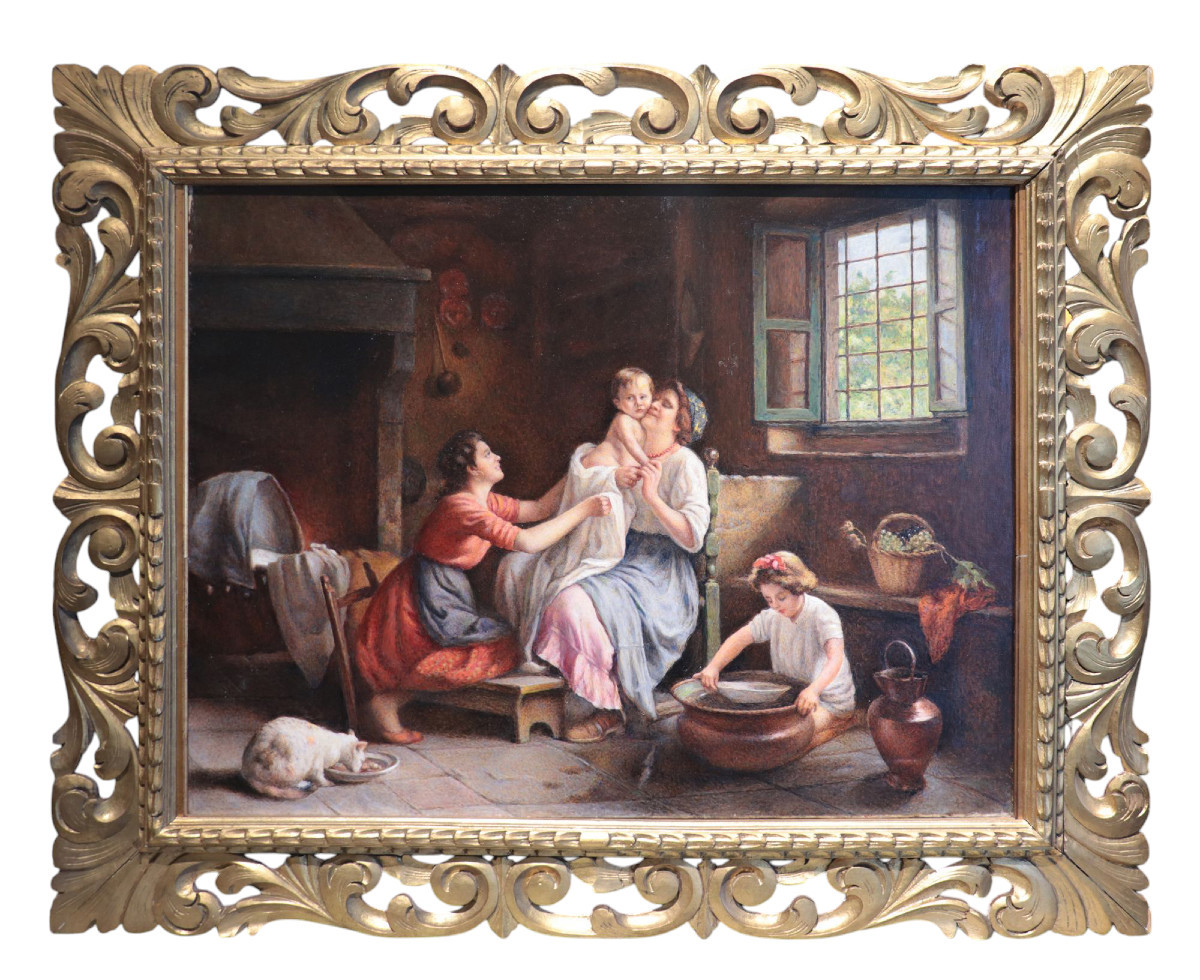 Tuscan Painter: Interior With 20th Century Characters