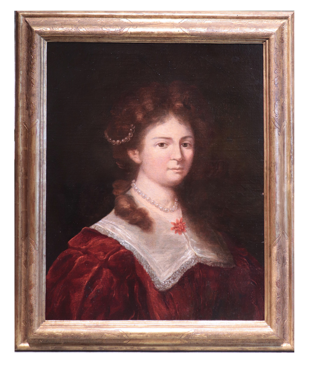 Portrait d'Une Dame, Peintre Français, 18e Siècle