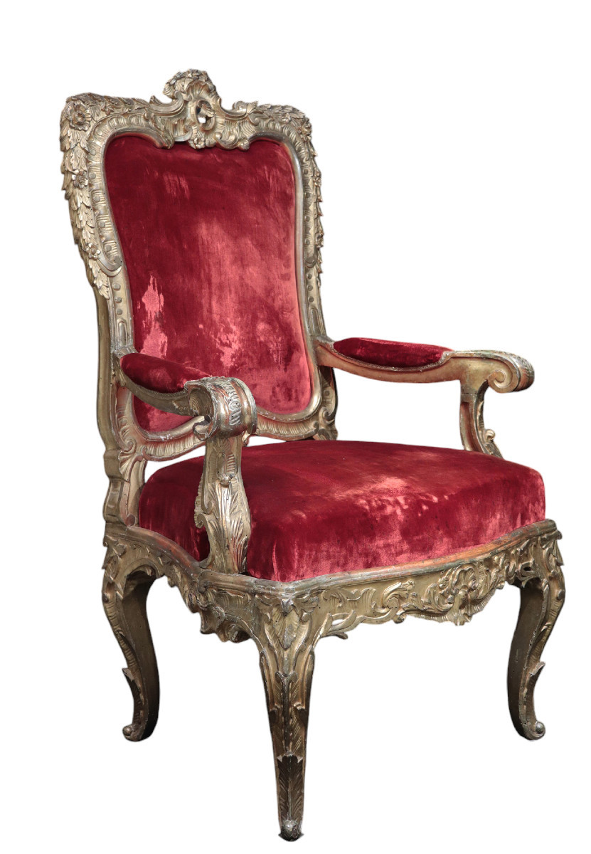 Fauteuil Doré, Rome,  18e Siècle