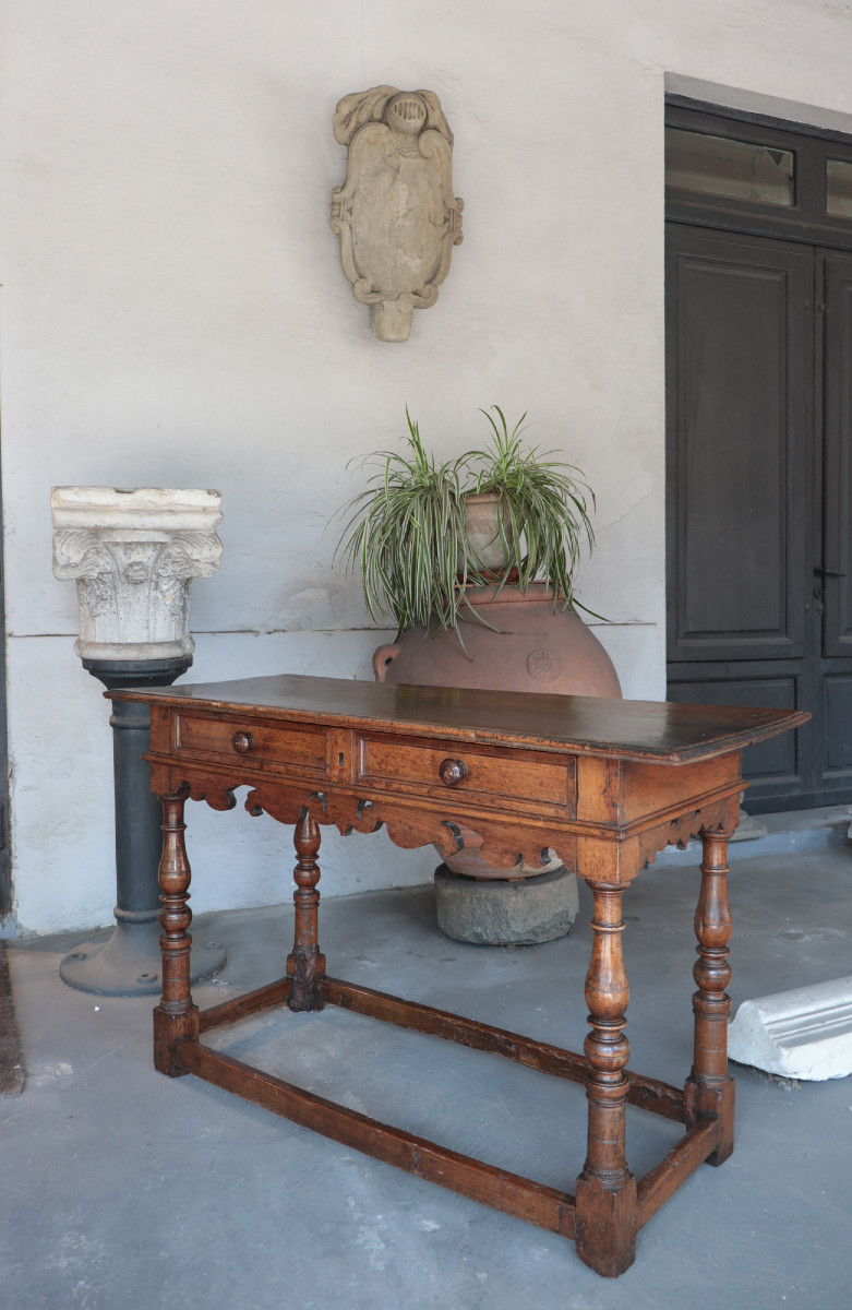 Table-console En Noyer, Toscane 17e Siècle