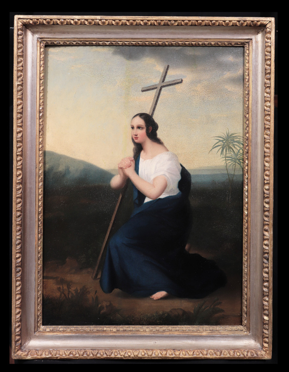 Peinture : « La Madeleine », Fin Du 19e Siècle