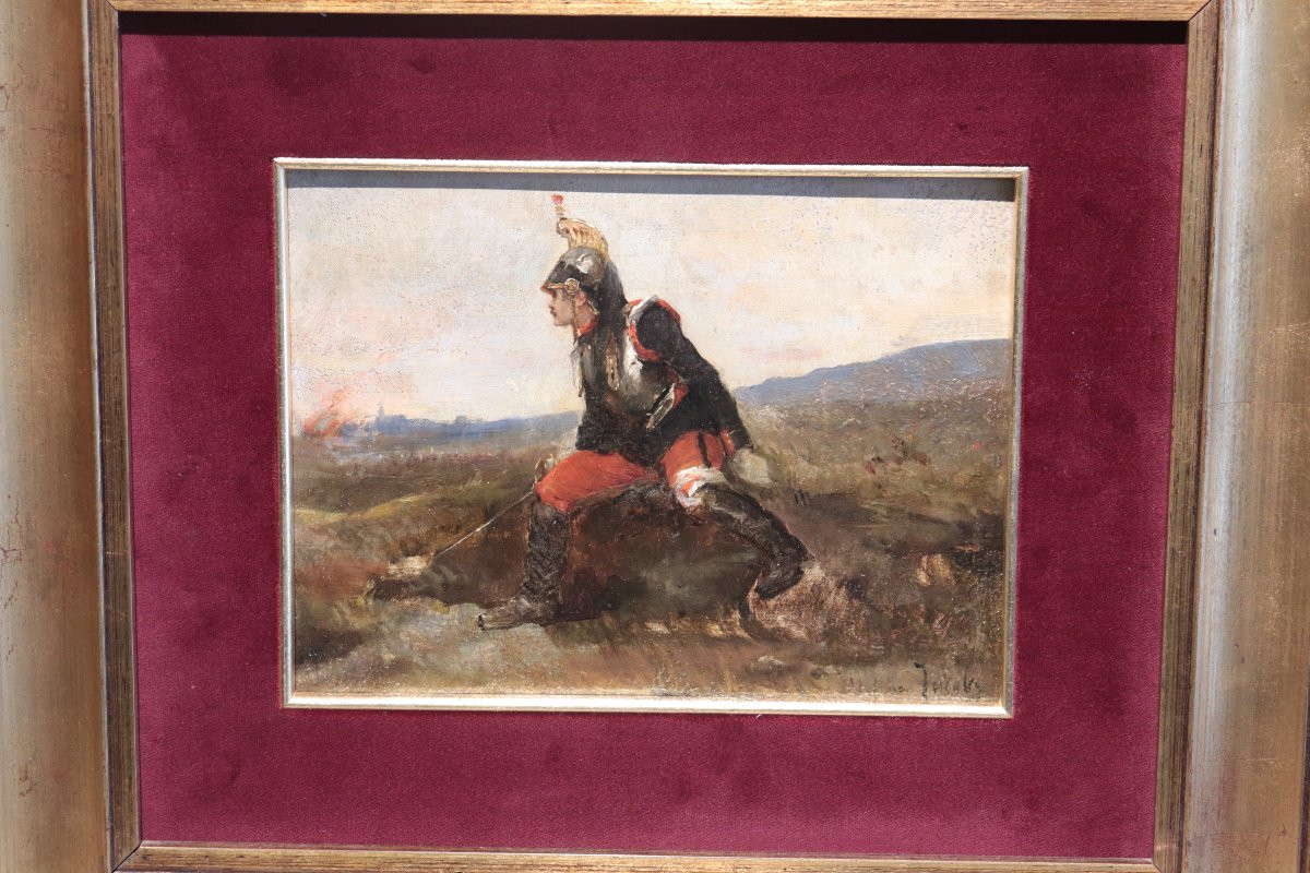 Peintre français, soldat napoléonien, XIXe siècle-photo-3