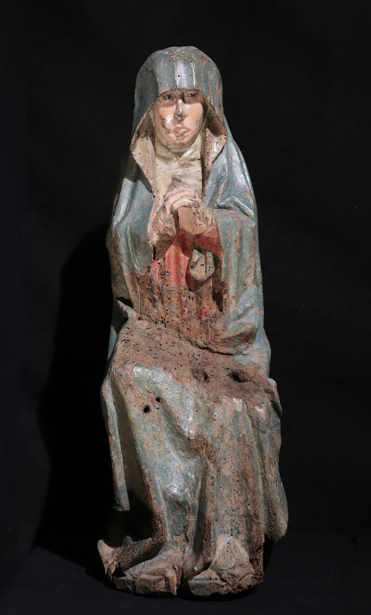 Sculpture sur bois : Vierge, 15e siècle