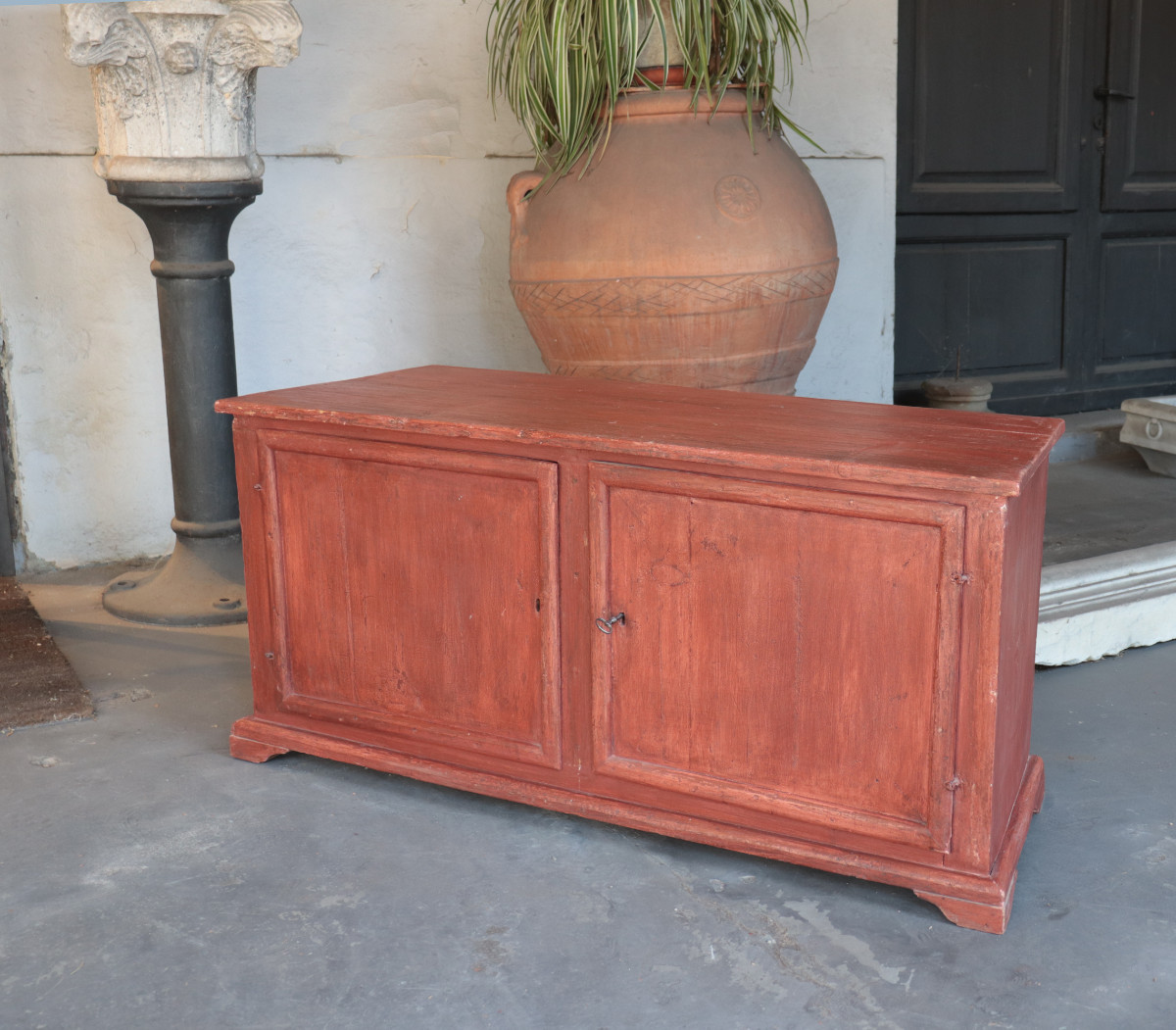 Low Lacquered Sideboard, Tuscany, Late 18th Century