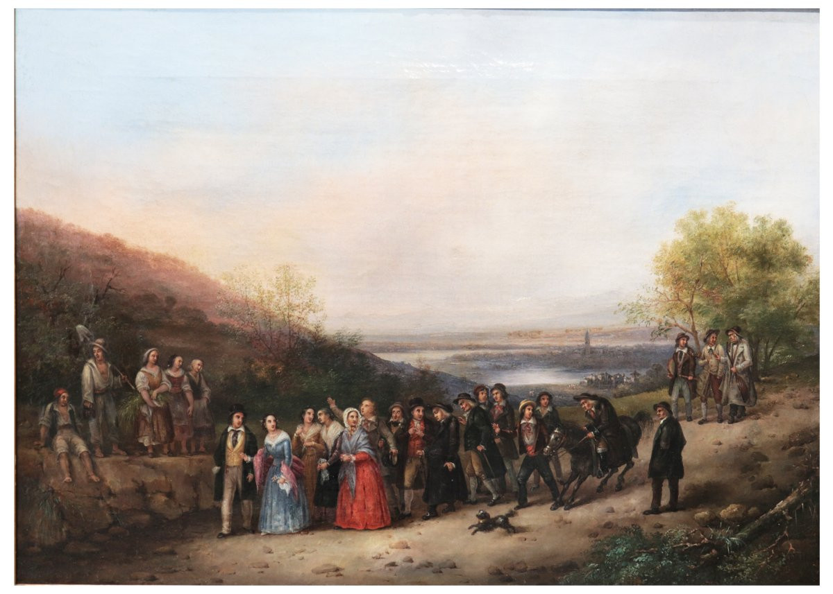 Canella Carlo (verona 1800-milan 1879) - Pair Of Landscapes-photo-3
